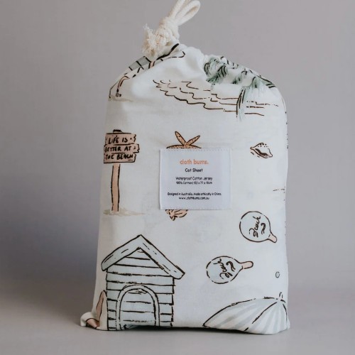 Waterproof Cot Sheet - Retro Sands